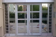 ALÜMİNYUM BİNA GİRİŞ KAPILARI, APARTMAN GİRİŞ KAPISI, BİNA GİRİŞ KAPISI
