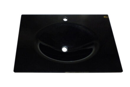 Cam Lavabo 15 Mm 100 X 56 Cm Siyah