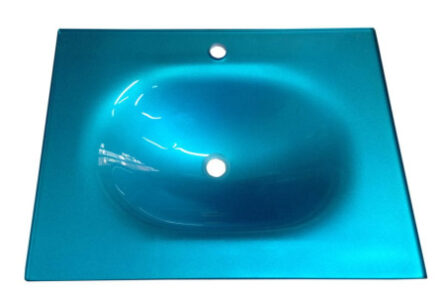 Cam Lavabo 15 Mm 90 X 56 Cm M.Turkuaz